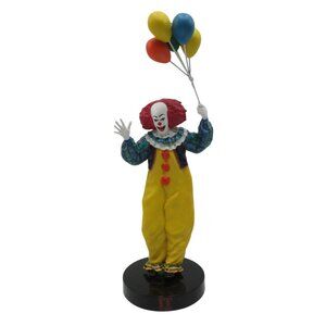 IT Pennywise Talking CLOWN 2018 Figurine With Multicoloured Balloons 14" Tall